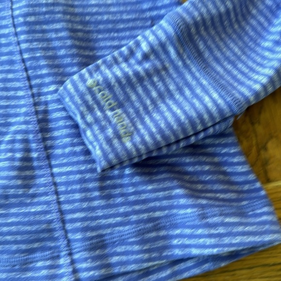 Lululemon purple striped run your heart out quarter zip jacket top size 2 - Picture 3 of 10